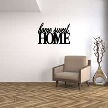 Load image into Gallery viewer, home sweet home custom metal sign on a wall 