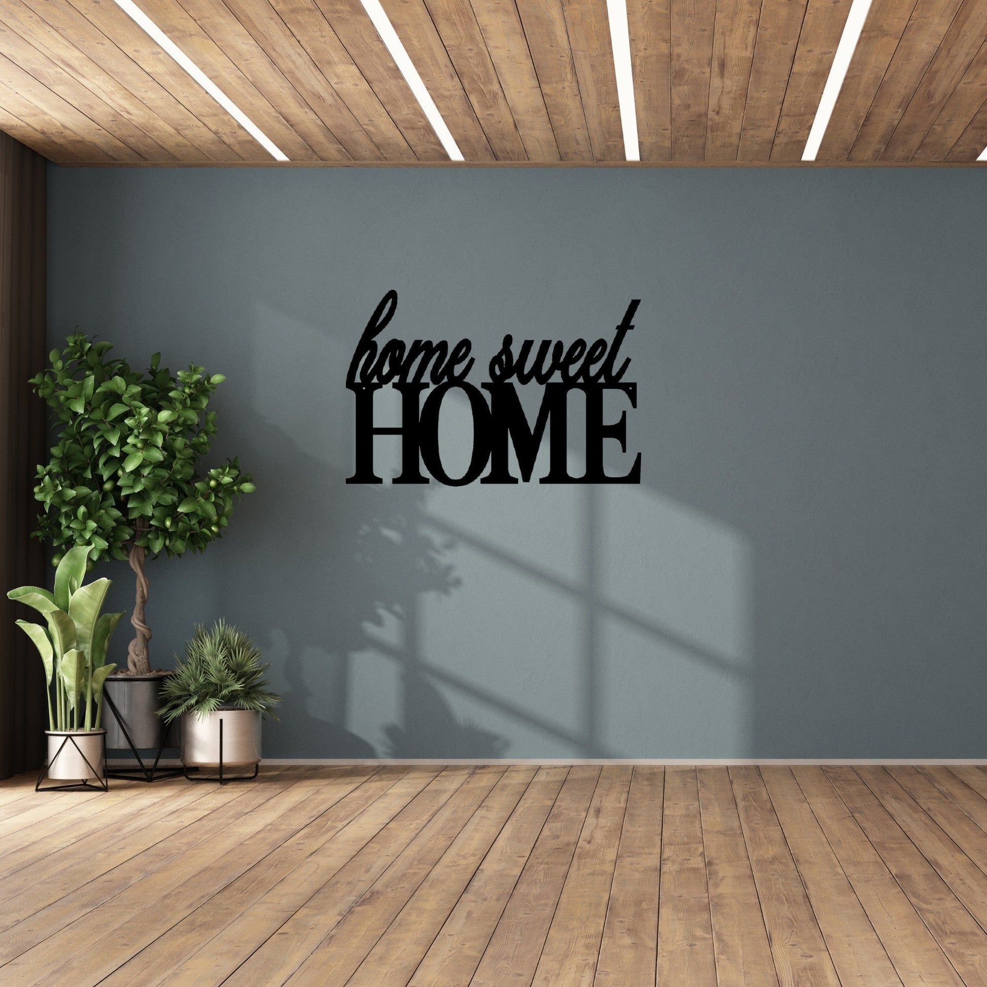 home sweet home custom metal sign