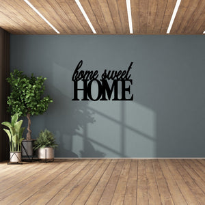 home sweet home custom metal sign