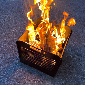 Luxury metal fire pit