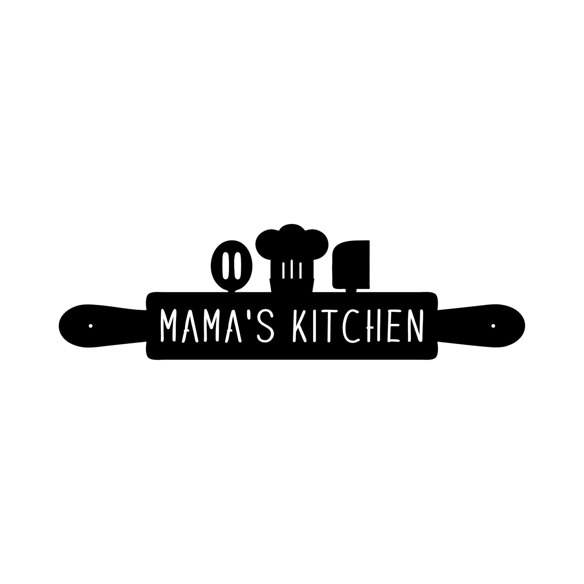 kitchen name sign with white background black sign stock photo