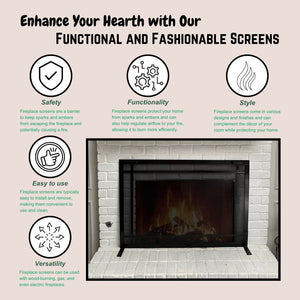 fireplace screen benefits and features
