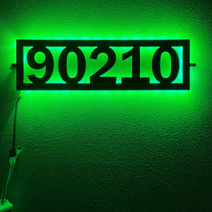Illuminated house numbers