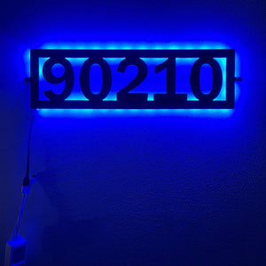 Outdoor lighted address numbers