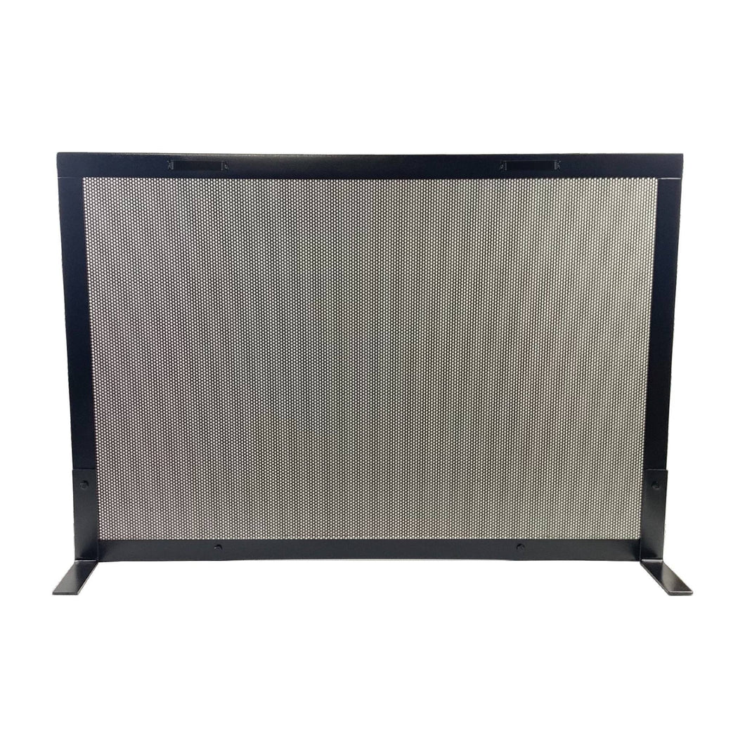 Pillars Customs fireplace screen made to your dimensions simple screen design with two handles on the top