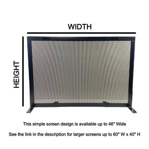 Fireplace Screen Sizing Guide
