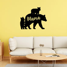 Load image into Gallery viewer, mama bear sign with bears and the word mama on the inside 