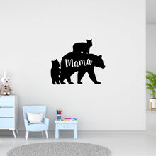 Load image into Gallery viewer, mama bear sign with bears and the word mama on the inside 