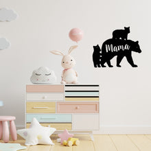 Load image into Gallery viewer, mama bear sign with bears and the word mama on the inside 