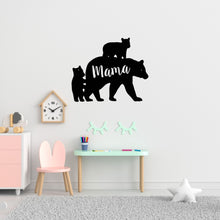 Load image into Gallery viewer, mama bear sign with bears and the word mama on the inside 