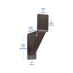 mantel bracket corbel sizing and dimensions 3 inch wide