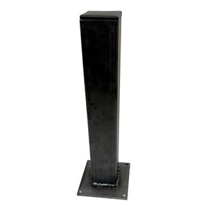 Tube Table Leg 2 Inch Wide Raw Metal With Protective Finish