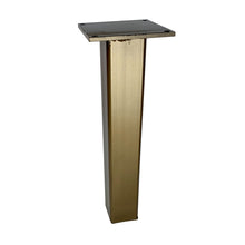 Load image into Gallery viewer, Tube Table Leg 2 Inch Wide Bronze Gold Paint