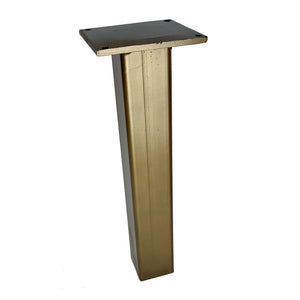 Tube Table Leg Two Inch Wide Bronze Gold Paint