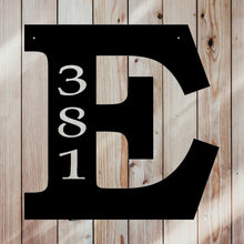 Load image into Gallery viewer, custom letter house number sign
