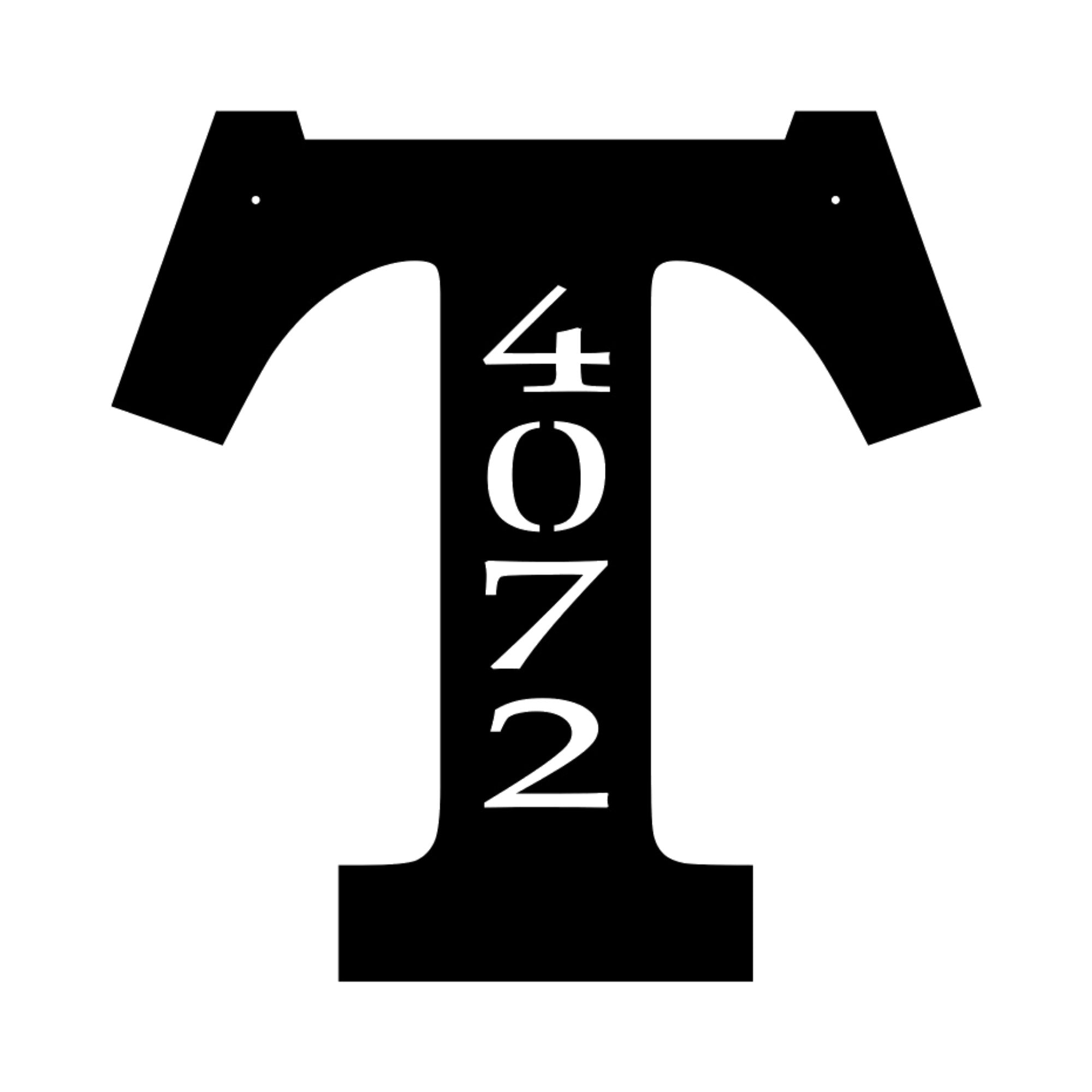custom home house number monogram street number sign