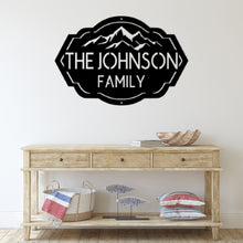 Load image into Gallery viewer, Customized Personalized family name sign Mountain Range