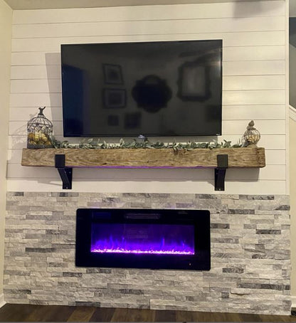 3 Inch Mantel Bracket Black Paint Mounted House