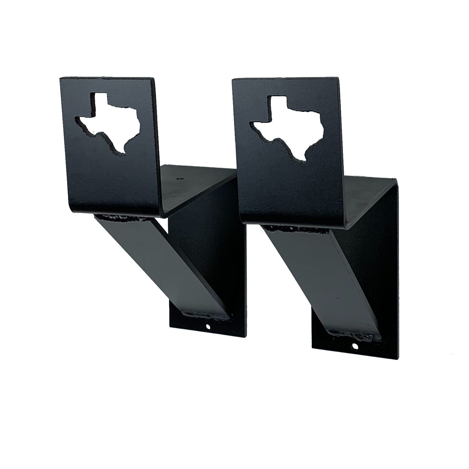 Customized Texas Mantel Brackets Black