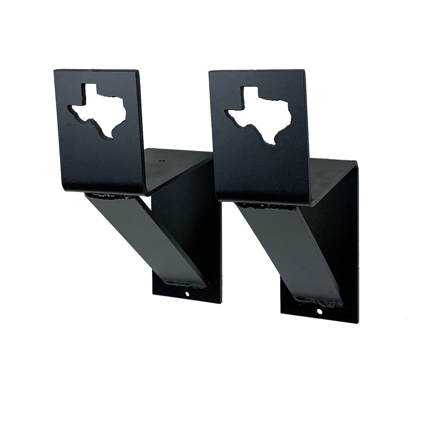 Customized Texas Mantel Brackets Black