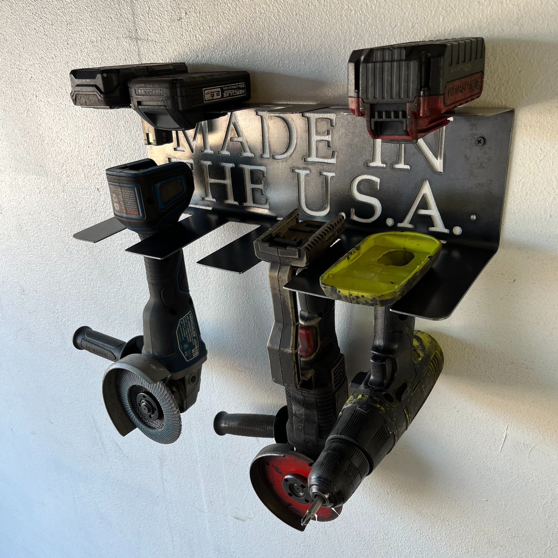 power tool holder made in USA with power tools