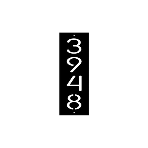 4 number four simple house numbers sign outdoor wall mounted
