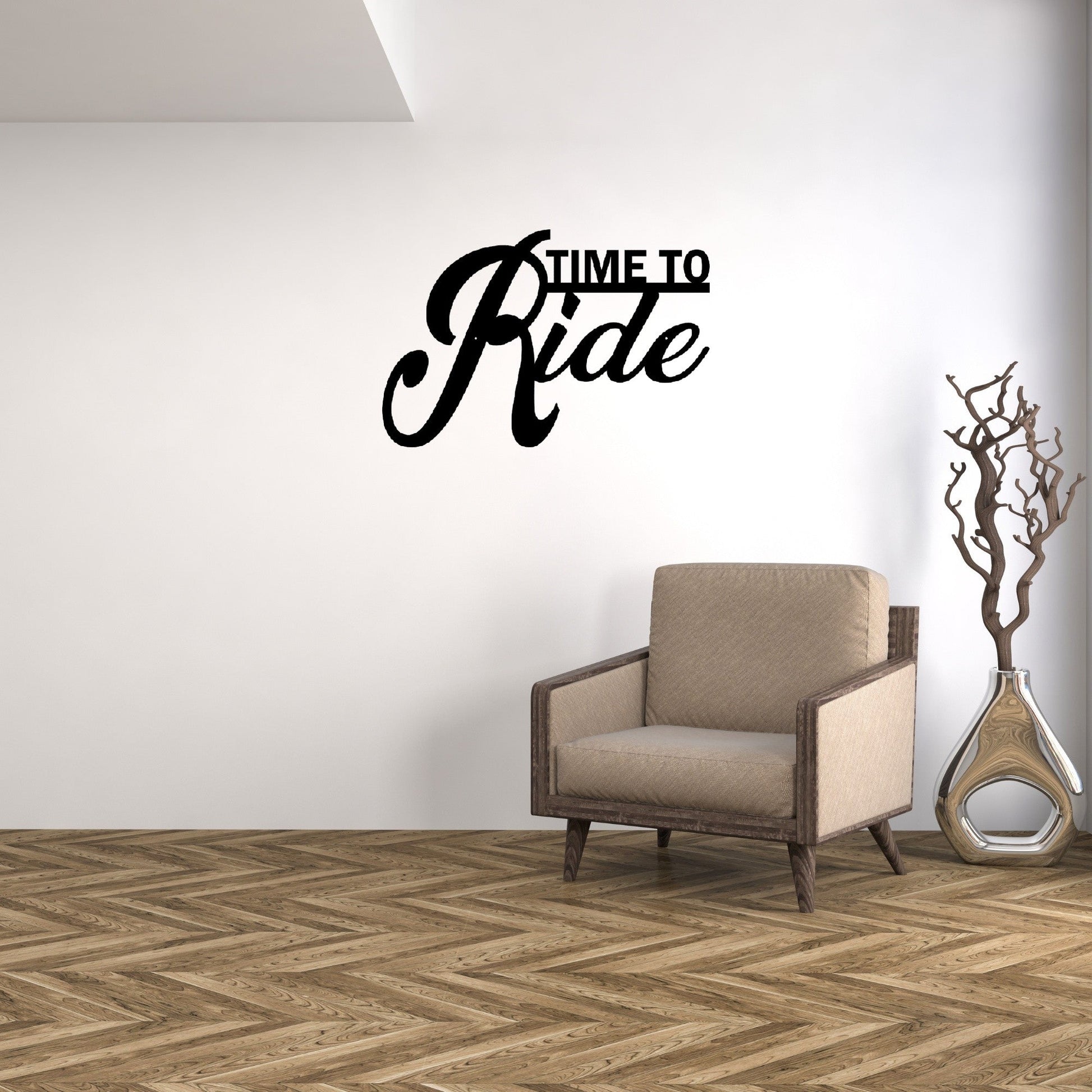 time to ride metal sign indoor sign biker gift