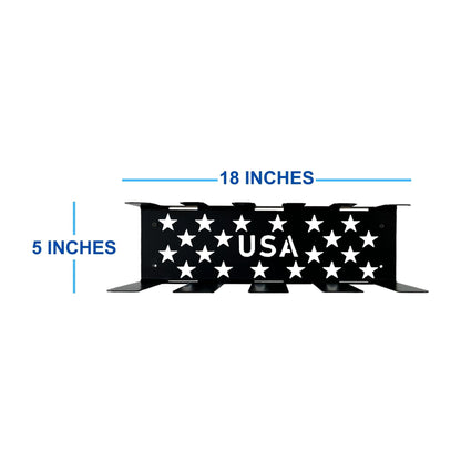 USA Power Tool Organizer Wall Mount, Cordless Drill Hanger and Battery Storage Rack, Ideal for Garage or Workshop, Made in USA Dimensions