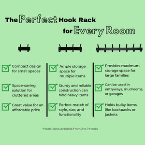 wall mounted hook rack features for every room