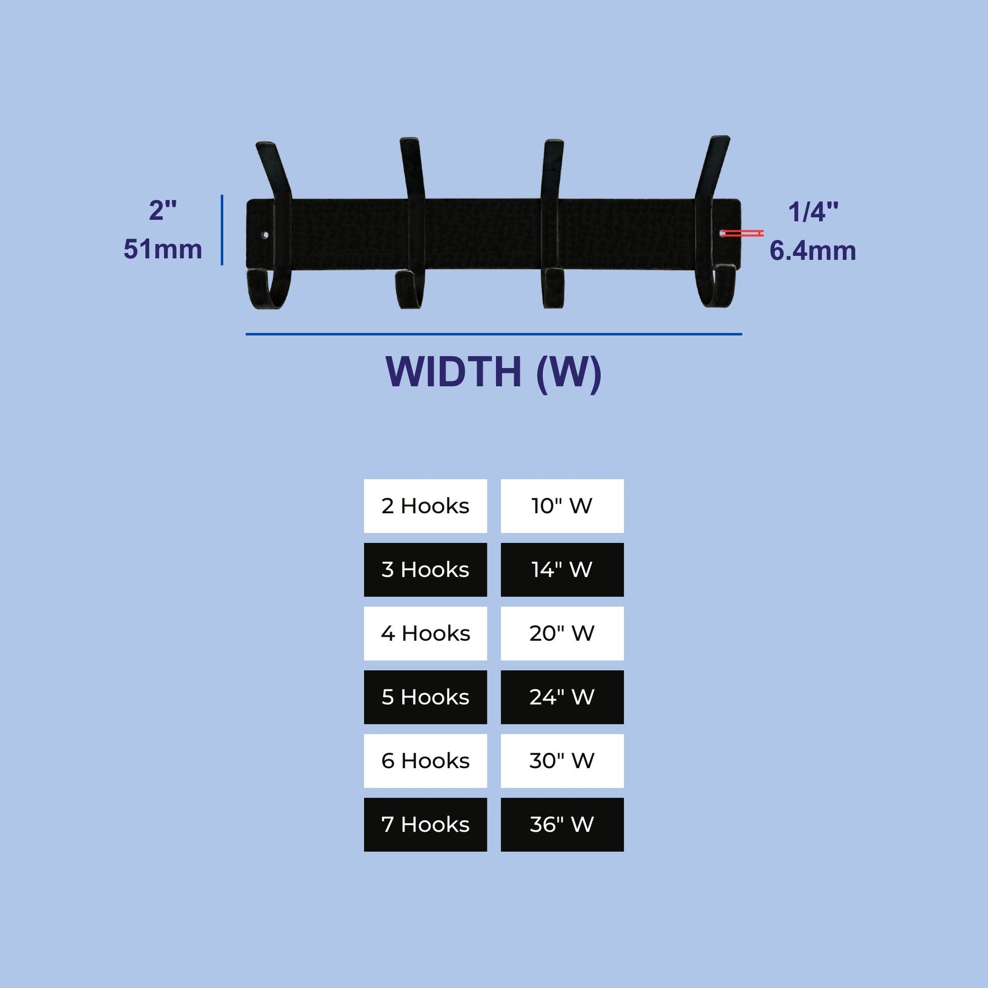 wall mounted hook coat rack with dimensions 